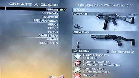 My MW2 classes