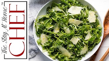 How to Make Restaurant Style Arugula Salad  | The Stay At Home Chef