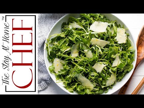How to Make Restaurant Style Arugula Salad | The Stay At Home Chef