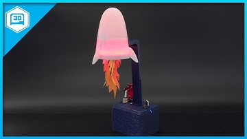 Rocket Lamp Noise Generator #adafruit #CircuitPython #3DPrinting