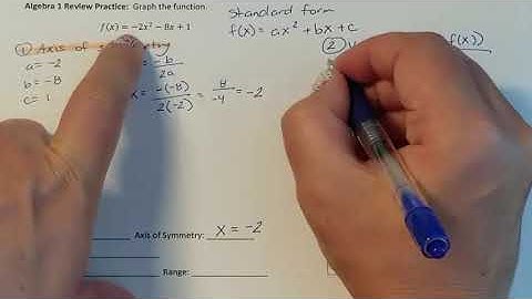 Lesson 2.2 Characteristics of Quadratic Functions in Standard Form individual practice answers