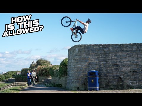 HUGE URBAN MTB SLOPESTYLE FEATURES IN PUBLIC - HOW IS THIS ALLOWED?