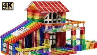 How To Build Awesome Mini House From Magnetic Balls (Satisfying) | Magnet World Series