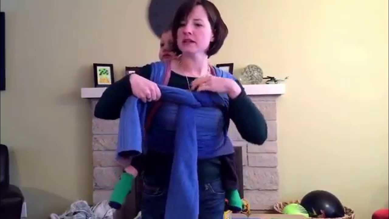 Double hammock tied at shoulder with a knotless candy cane chest belt