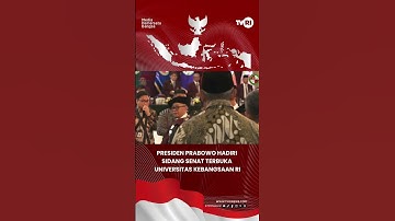 Presiden Prabowo Subianto menghadiri Sidang Senat Terbuka(UKRI) di Bandung, (18/10/2025) #tvri #news