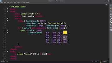 CSS 글자(text)에 그림자(shadow) 적용하기-4