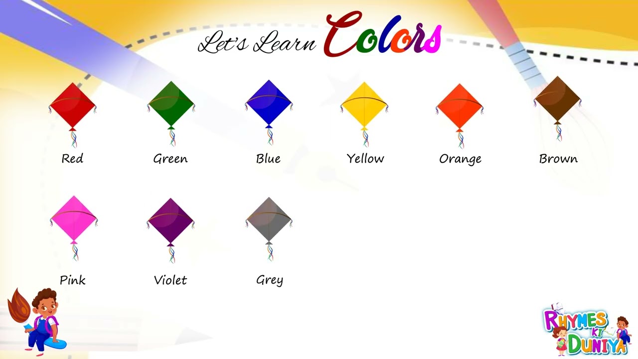Color Names for Kids – Interactive Learning with Fun Animations! Best Educational Video for Kids
