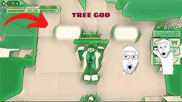 HOW TO BEAT AND SPAWN THE TREE GOD || EVERY SECOND ADD 1 SKILL POINT.