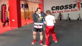 Kickbox Coach Recep Kaylan & 11 age Gukovskaya Anastasiya
