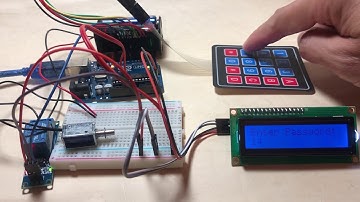 用4x4薄膜鍵盤密碼控制磁閥開關