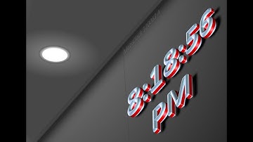 MatsClock 120063a - Free Digital Clock for PowerPoint Presentation Slides