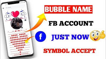 How to make fb Bubble name id || How to make Bubble name id on Facebook