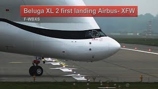 BELUGA XL | F-WBXS | First Landing | Airbus-Werk HH-Finkenwerder | XFW