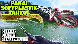 AMARAN: Jgn pakai Soft Plastic di Kolam Air Masin ni | Rugi Tokey ||Casting Siakap Barramundi Kakap screenshot 4