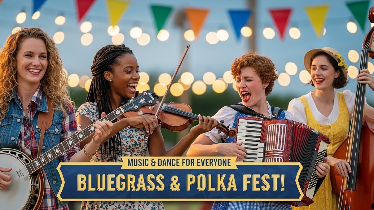 All-Day Bluegrass & Polka Festival | Happy Folk Music Stream