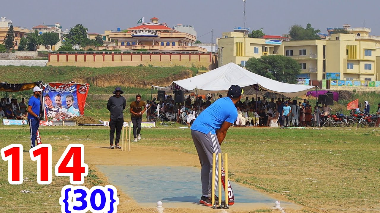 114 RUNS NEED 30 BALLS TAMOUR MIRZA KHURRAM CHAKWAL VS SARMAD HAMED ONE ...