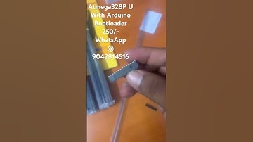 Atmega328P U with arduino bootloader