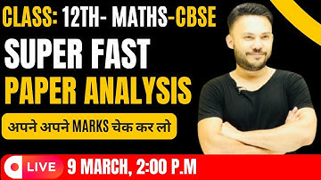 Code No 65/4/3 ( Set 3 )  CBSE 2024 || Maths Paper || Class 12 Maths Paper Analysis Live Paper Solve