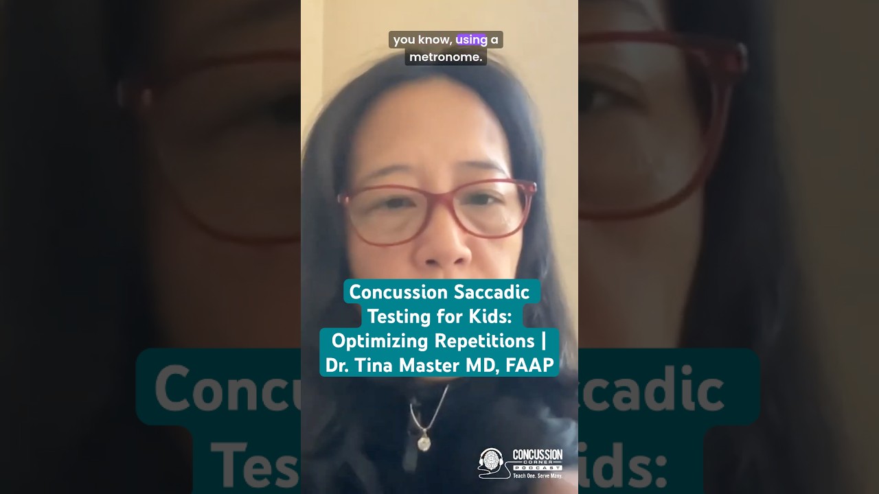 🧠 Concussion Saccadic Testing for Kids: Optimizing Repetitions | Dr. Tina Master MD, FAAP