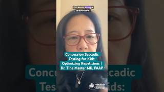 Concussion Saccadic Testing For Kids Optimizing Repetitions Dr. Tina Master Md, Faap