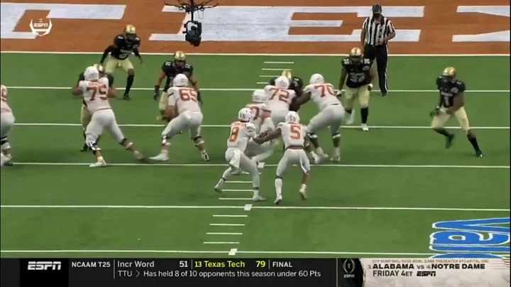 Robinson BEAST MODE Run And Ehlinger LASER Cause Touchdown Texas Vs Colorado Alamo Bowl Highlights