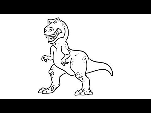 Video: Hur Man Ritar En Dinosaurie I Etapper Med Gouache (mästarkurs För Barn)