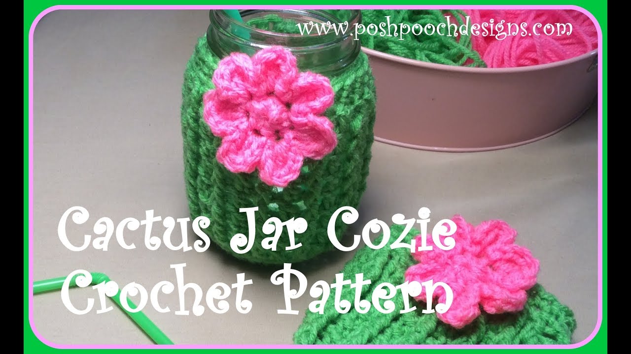 Cactus Crochet Can Cozy