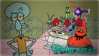 Wrong Notes - Squidward Tentacles Clarenete Lessons Marathon Song