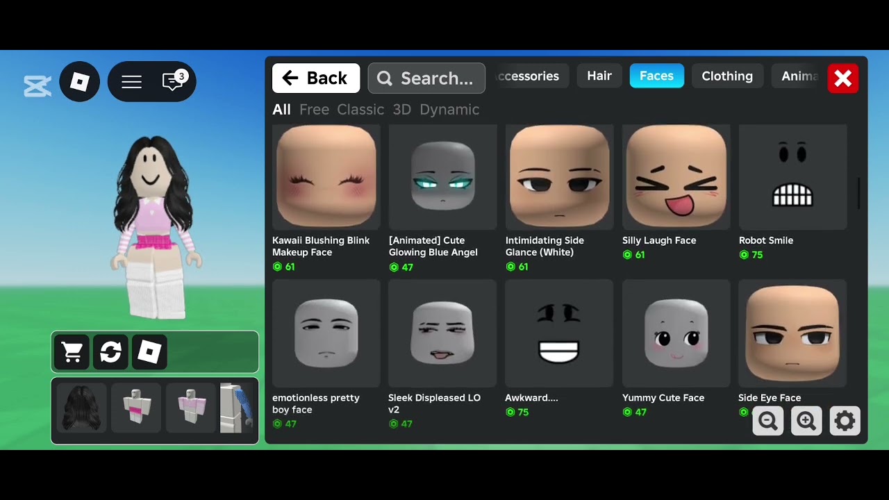 Me making an avatar in catalogue of a creator🩷 - YouTube