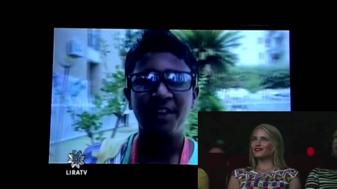 Dianna Agrons reaction to the Welcome Video at Giffoni Film Festival 2012