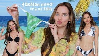 huge bikini and beachwear haul 2024 - Fashion Nova Swim Try-On Haul