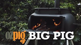 Ozpig Big Pig | Wood Fired Stove meets Charcoal BBQ