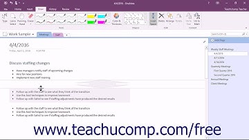 OneNote 2016 Tutorial Adding and Removing Note Space Microsoft Training