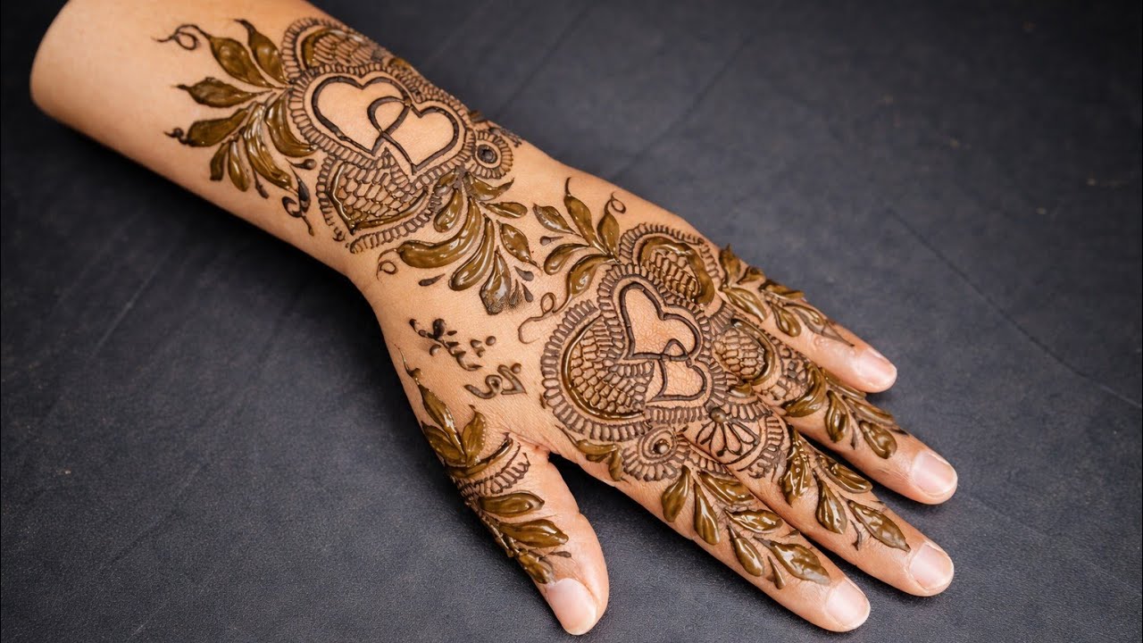 Back Side Stylish Mehndi | Simple Doha Mehndi Design | Eid Mehndi ...