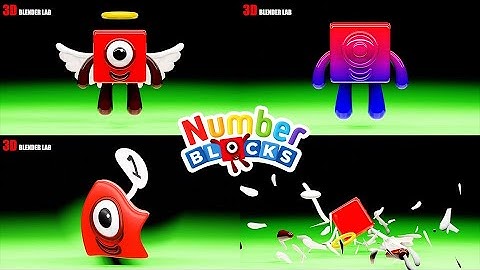 NUMBERBLOCKS Quadparison Part 58 | 3D Blender Lab