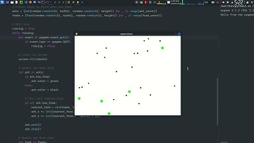 Ant Colony Simulation || Exploring Complex Behavior in Virtual Ant Colonies || Pygame in python