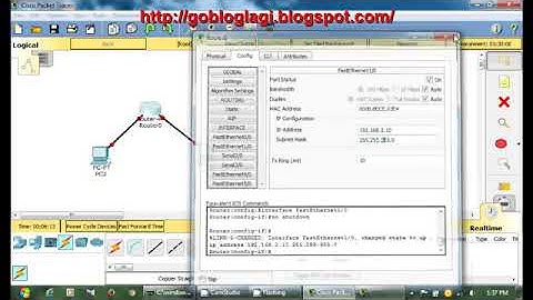 Cisco Packet Tracer Tutorial   Connecting 2 PC and 1 router   YouTube