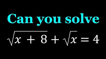 A Quick and Easy Radical Equation