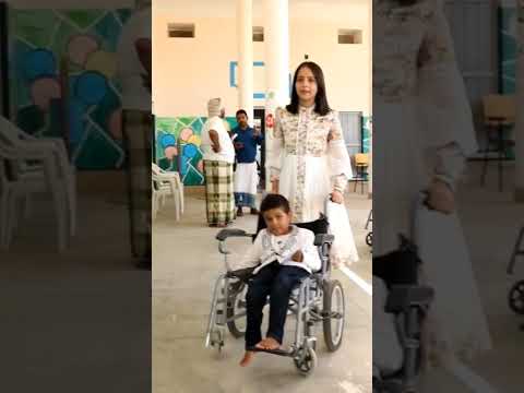 ماريا قحطان مع ذوي الاحتياجات الخاصة