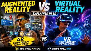 Augmented Reality vs Virtual Reality Explained | AR vs VR in 3D 🚀 | 3D DECODE