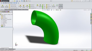 Solidworks tutorial How to Create Pipe Elbow