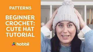 Very Easy Crochet Hat for Beginners – All Sizes