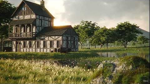 Natural environment realistic scene make by blender