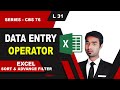 #excel  I How to Make Data Entry I Excel Job L 31 I John Institution I