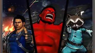 Ultimate Marvel vs Capcom 3: Hulk, Chris, and Rocket Raccoon arcade playthrough