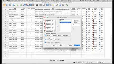 SPSS Correlation Analysis