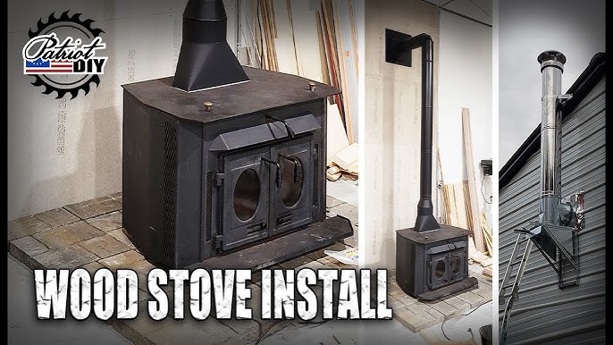 Wood Stove Pipe Thru The wall Kit Install