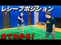 ダブルスのレシーブポジションを状況別に教えてもらいました ダブルスのレシーブポジションを状況別に教えてもらいました