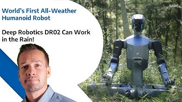 World’s First All-Weather Humanoid Robot - Deep Robotics DR02 Can Work in the Rain!