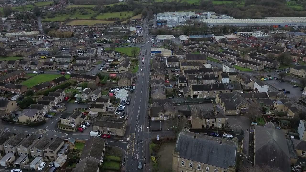 Birstall from Avove Birstall in Batley. Leeds Rd, Bradford Rd and some
